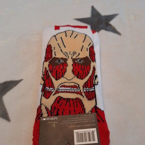 Attack On Titan Socks Colossal Everything‎ Legwear Anime Novelty Casual - Picture 4 of 5